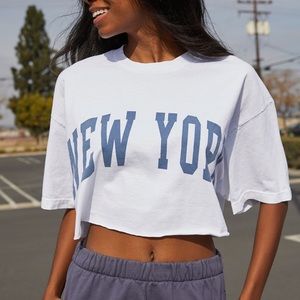 John Galt Cropped Boxy New York T-Shirt